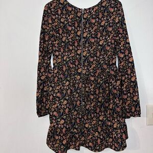 One Clothing Black Floral Mini Dress